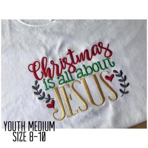 Youth medium Christmas shirt for girls